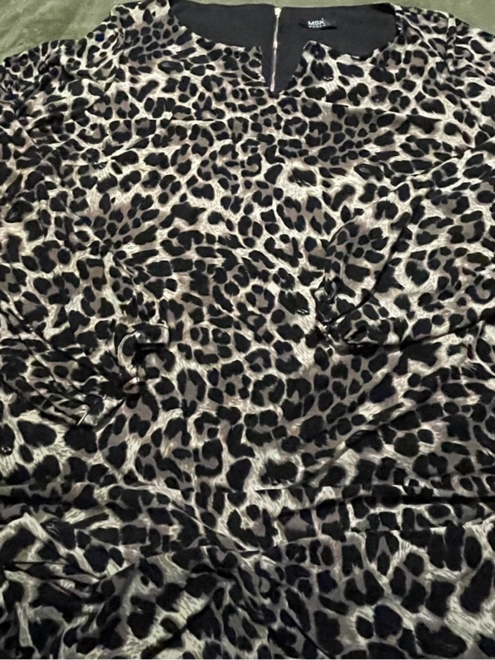 MSK Women Leopard Print Dress